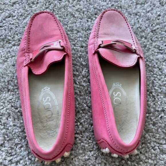 Tod's Women's Pink Leather Loafers - Size 36 (US 6) - Picture 3 of 7